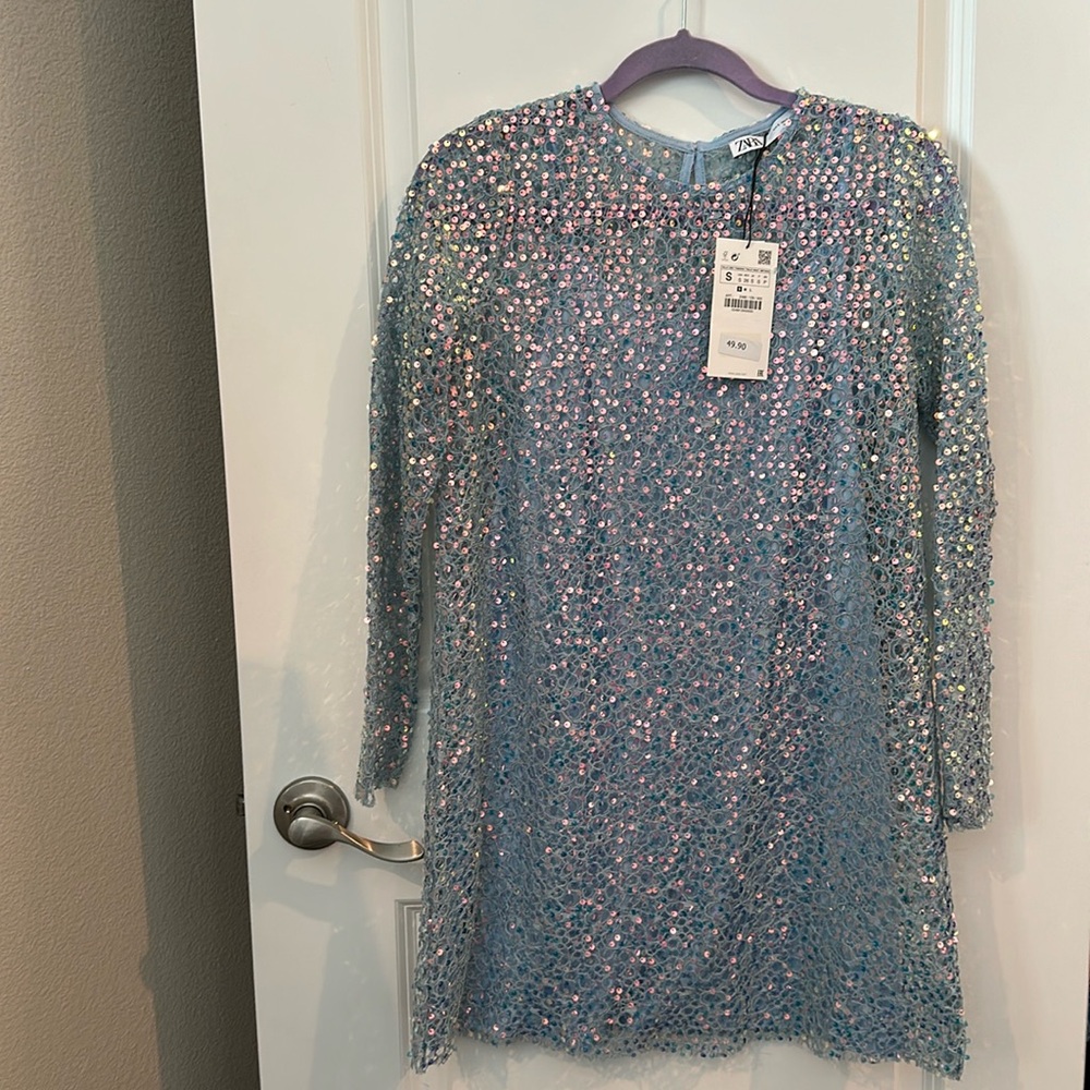 Zara sequined mini dress